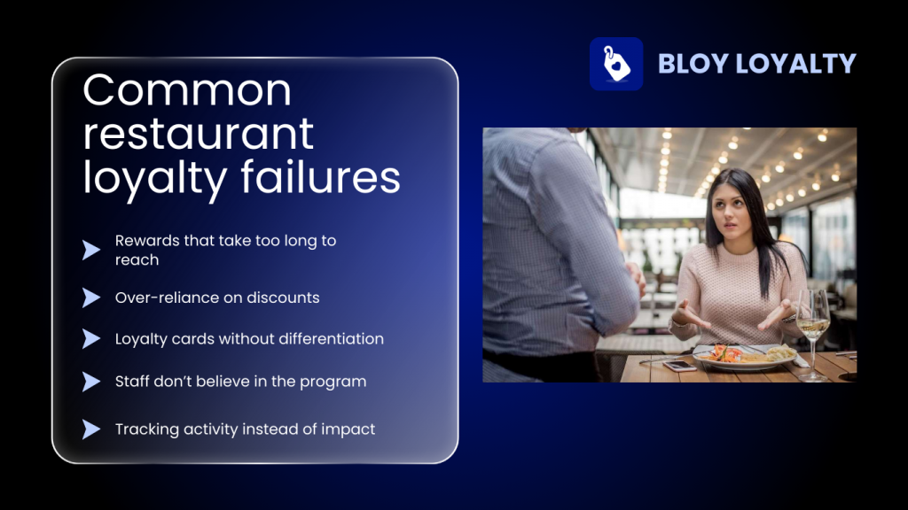 common failure of restaurant loyalty program