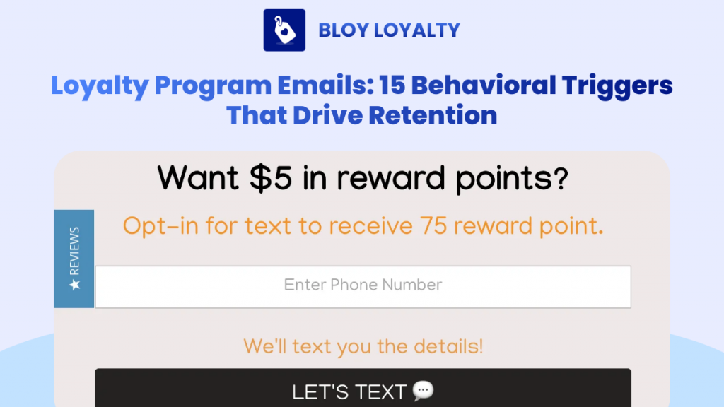 loyalty program emails