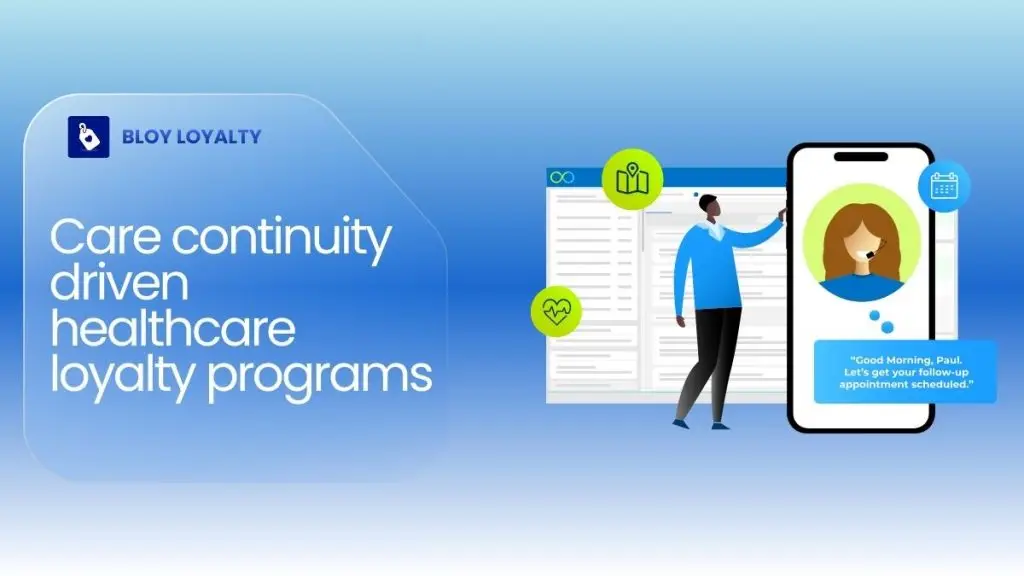 Care continuity driven healthcare loyalty programs